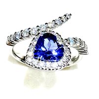 Ringe Sommer Dame Anello Tanzanite in Weißgold Tanzanite 1.12 Ct ART 777076 - ART 777076